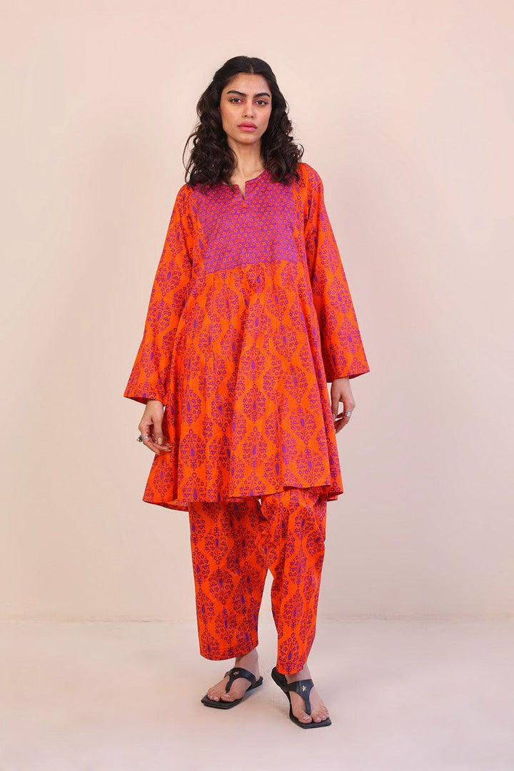 Generation - Thappa 2-Piece - Orange - Lawn