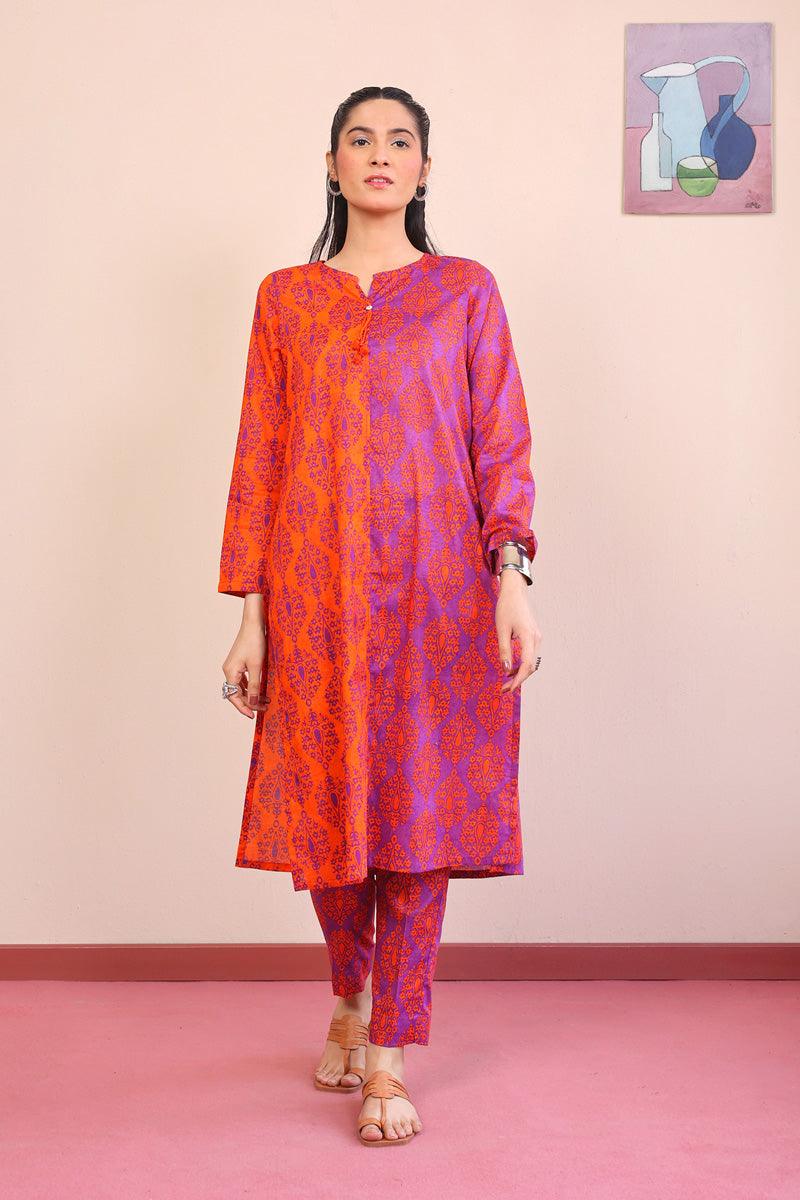 Generation - 2- Piece Thappa Set - Purple - Lawn