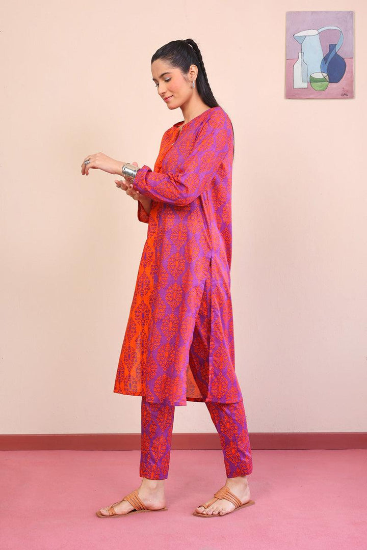 Generation - 2- Piece Thappa Set - Purple - Lawn