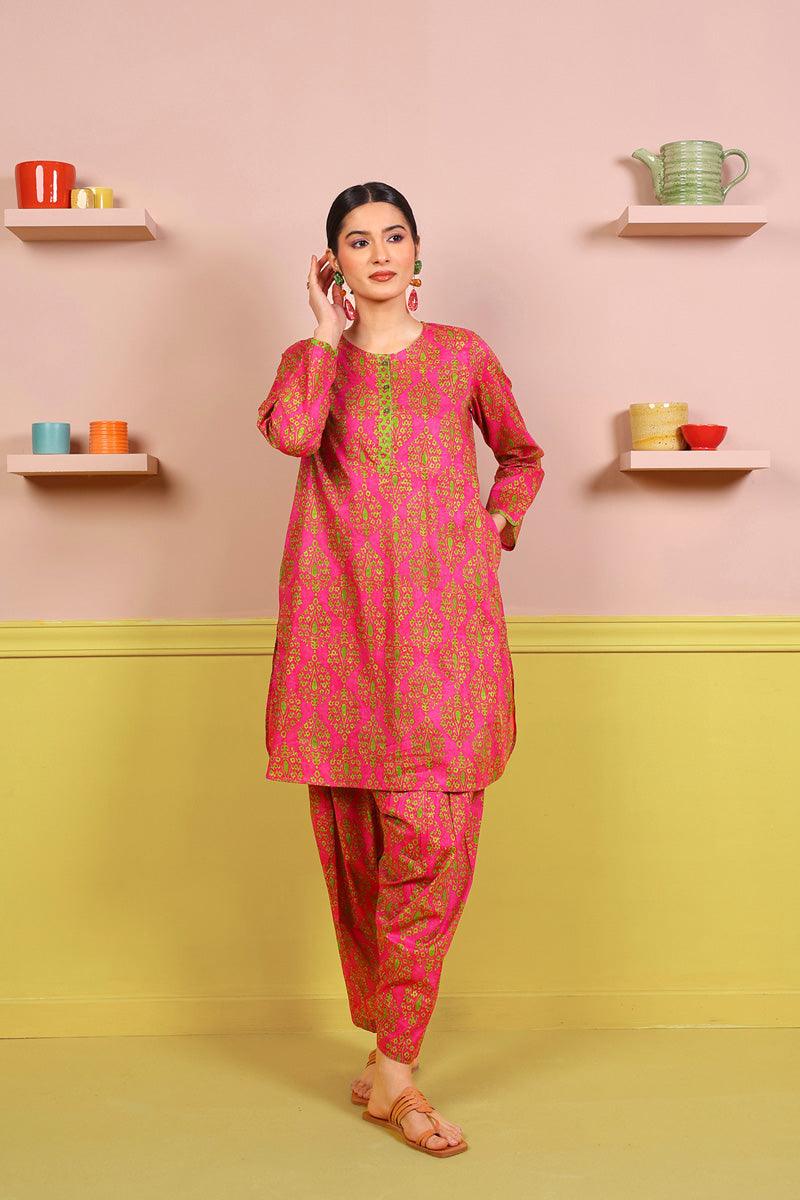 Generation - 2-Piece Thappa Set - Pink - Voile