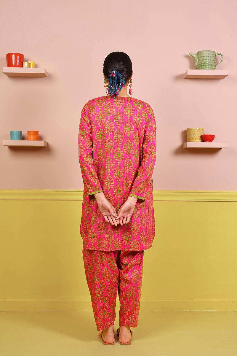 Generation - 2-Piece Thappa Set - Pink - Voile