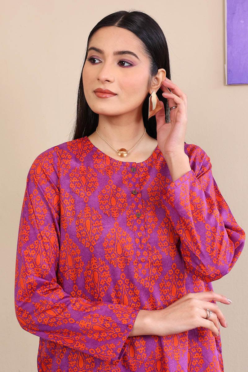 Generation - 2-Piece Thappa Set - Purple - Voile