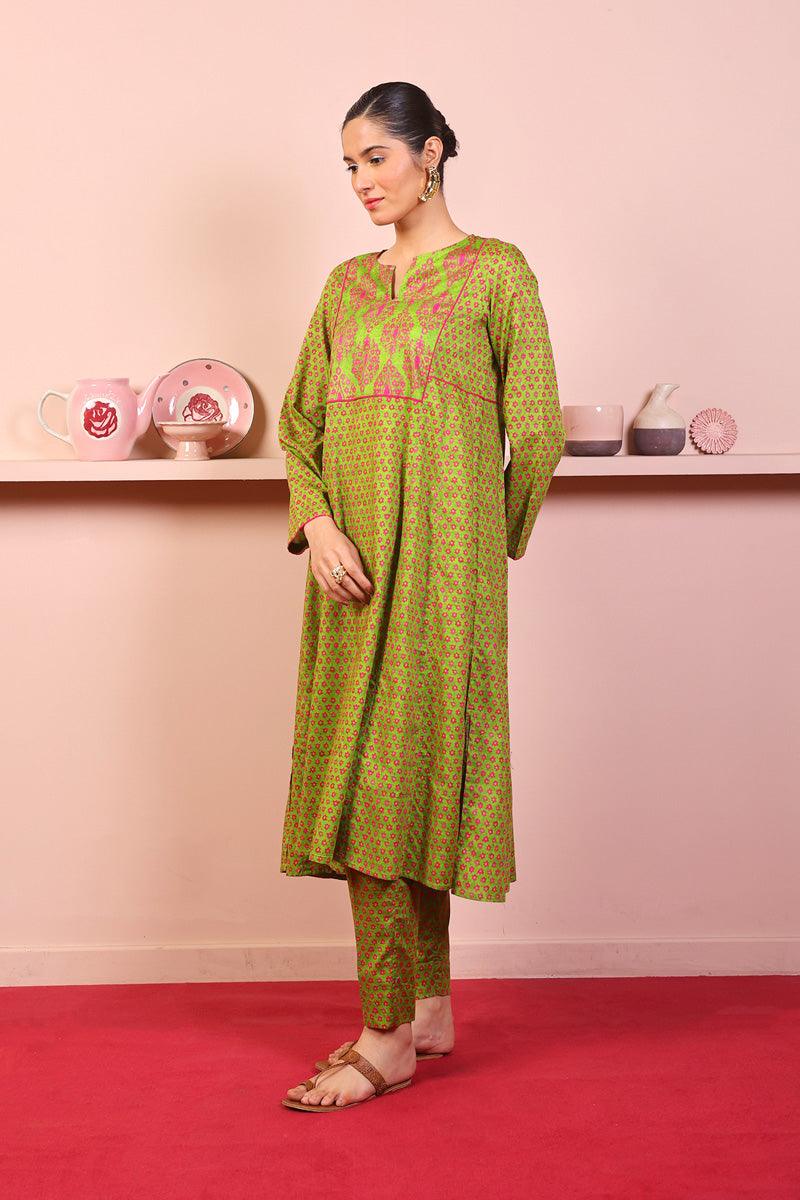 Generation - 2-Piece Thappa Set - Green - Lawn