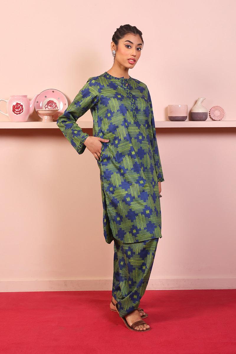 Generation - Ikat 2-Piece - Blue - Lawn