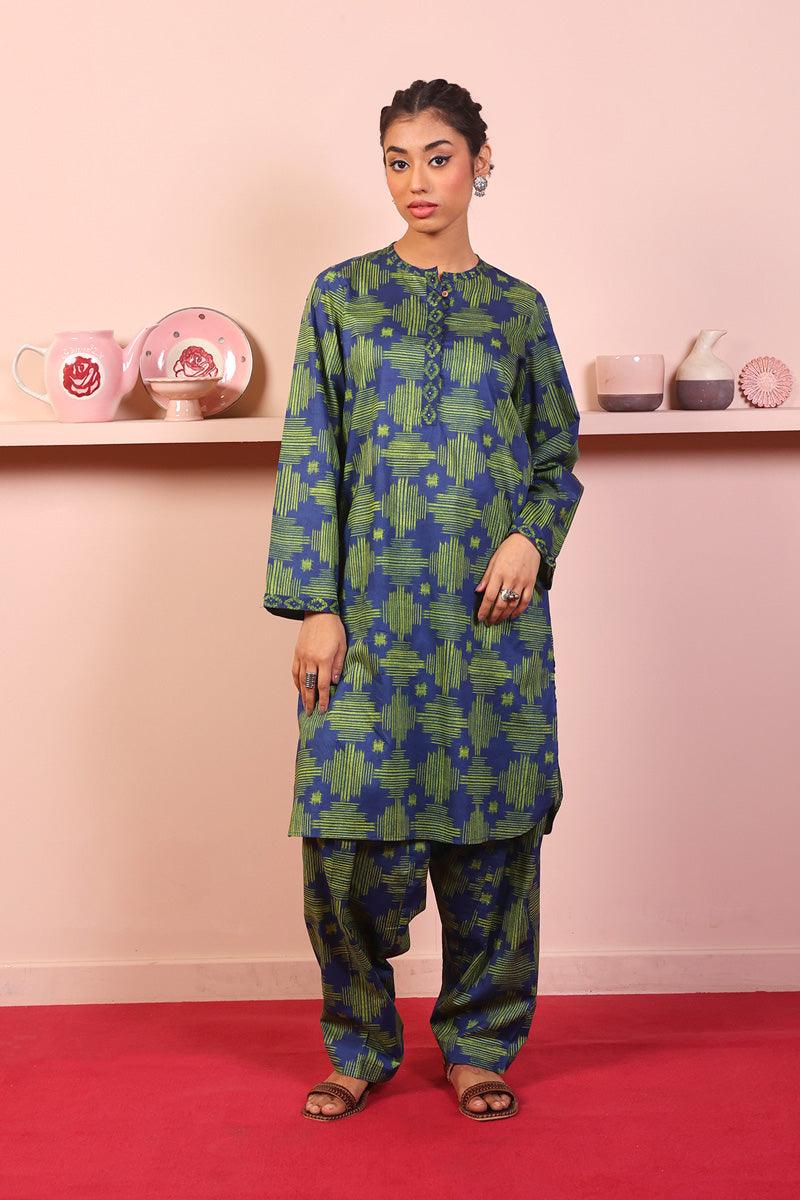 Generation - Ikat 2-Piece - Blue - Lawn
