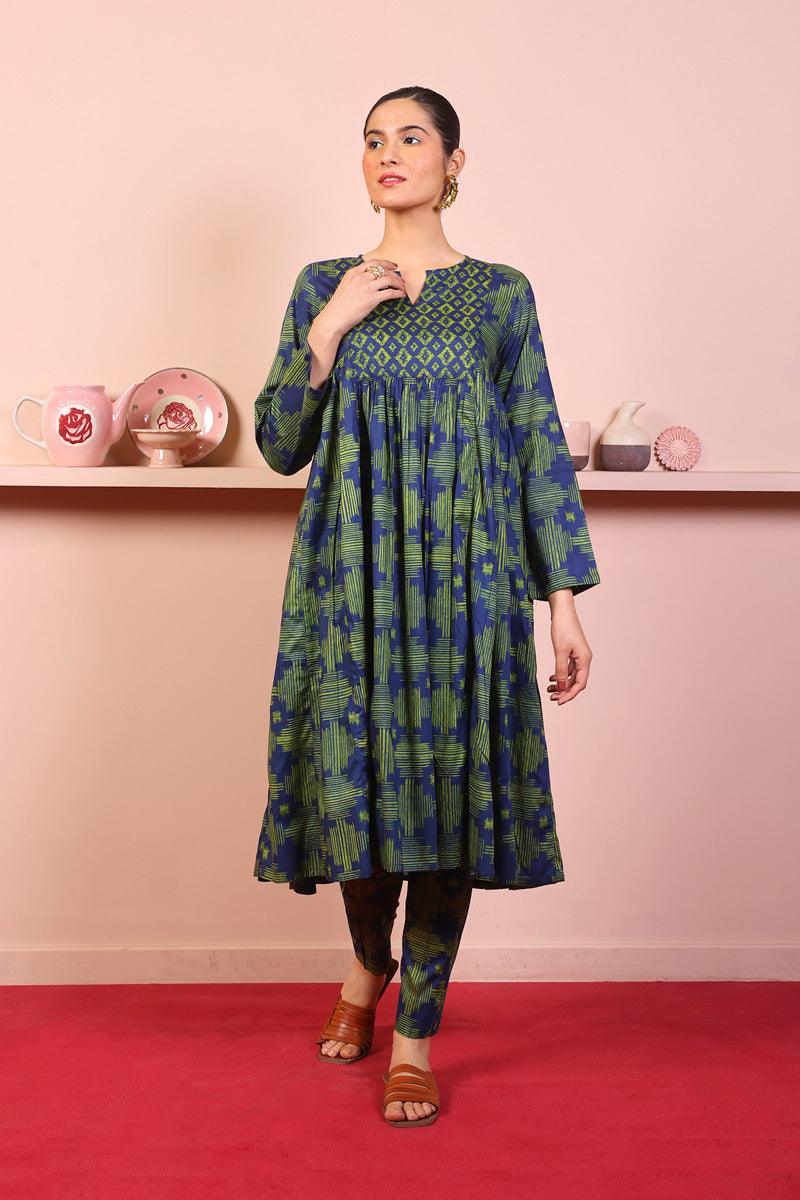 Generation - 2-Piece Ikat Set - Blue - Lawn