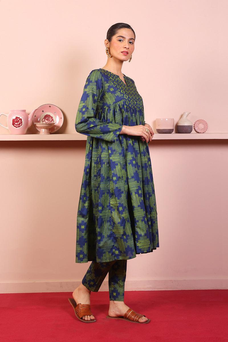 Generation - 2-Piece Ikat Set - Blue - Lawn