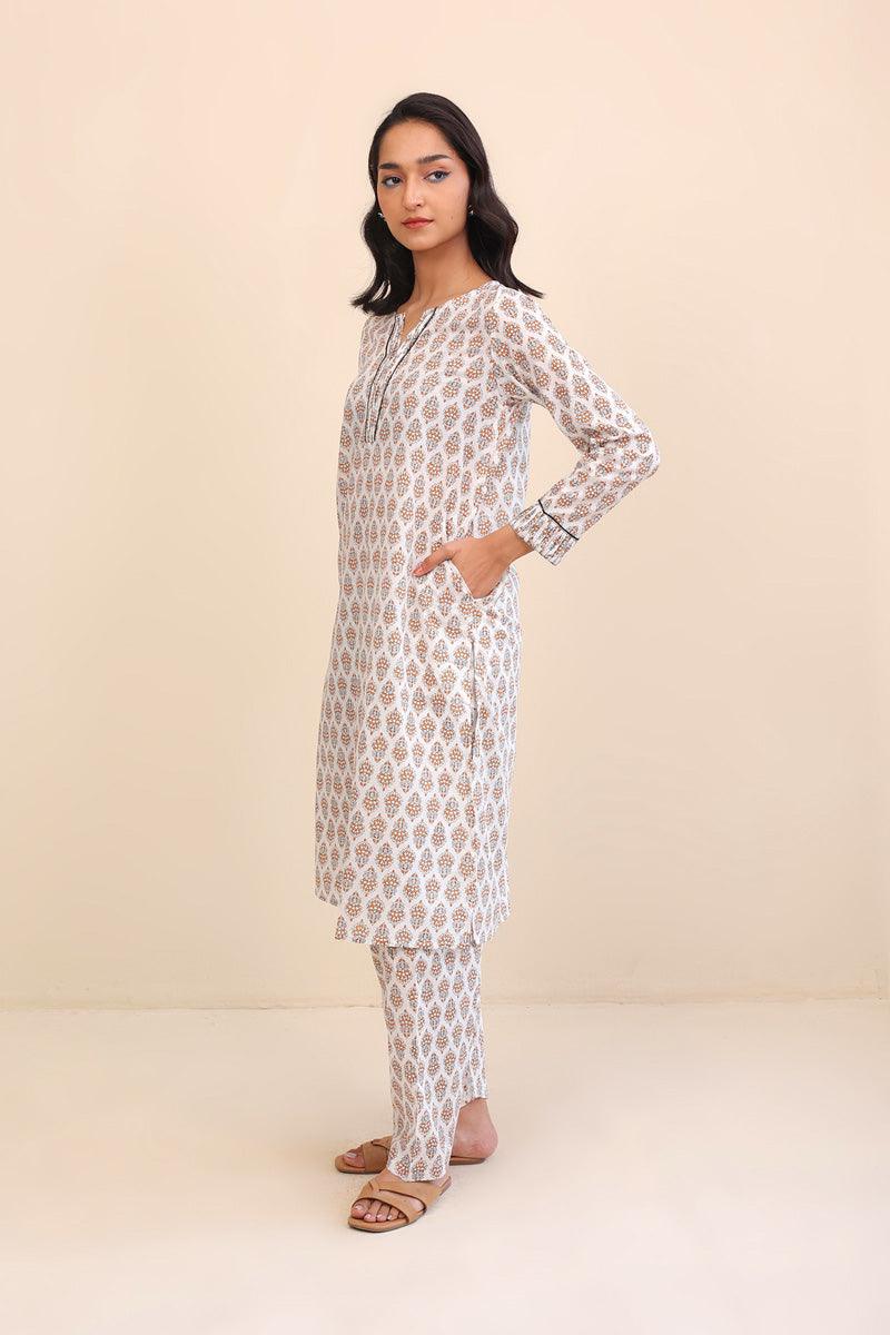 Generation - Buti Printed 2-Piece - White - Lawn