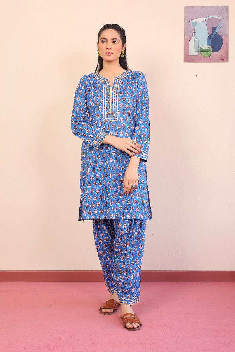 Generation - 2- Piece Buti Set - Blue - Lawn