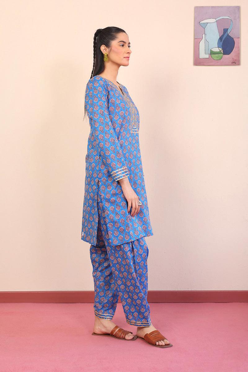 Generation - 2- Piece Buti Set - Blue - Lawn