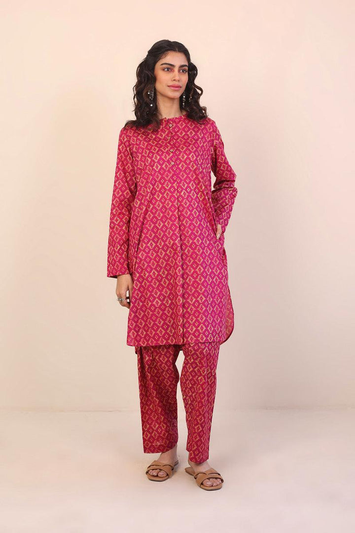 Generation - Ikat Printed 2-Piece - Pink - Lawn