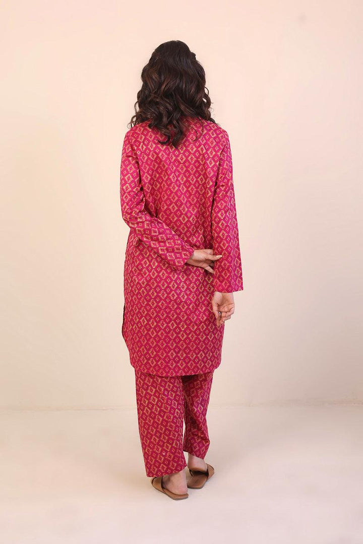 Generation - Ikat Printed 2-Piece - Pink - Lawn