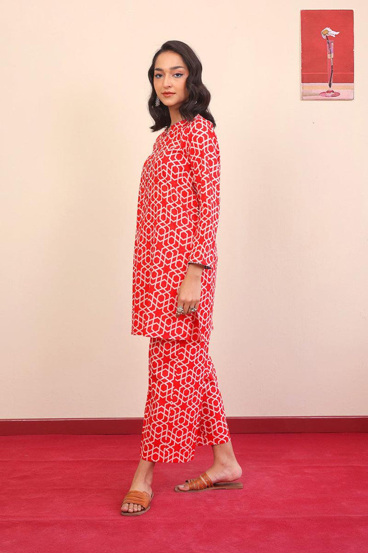 Generation - Geometric 2-Piece - Red - Lawn