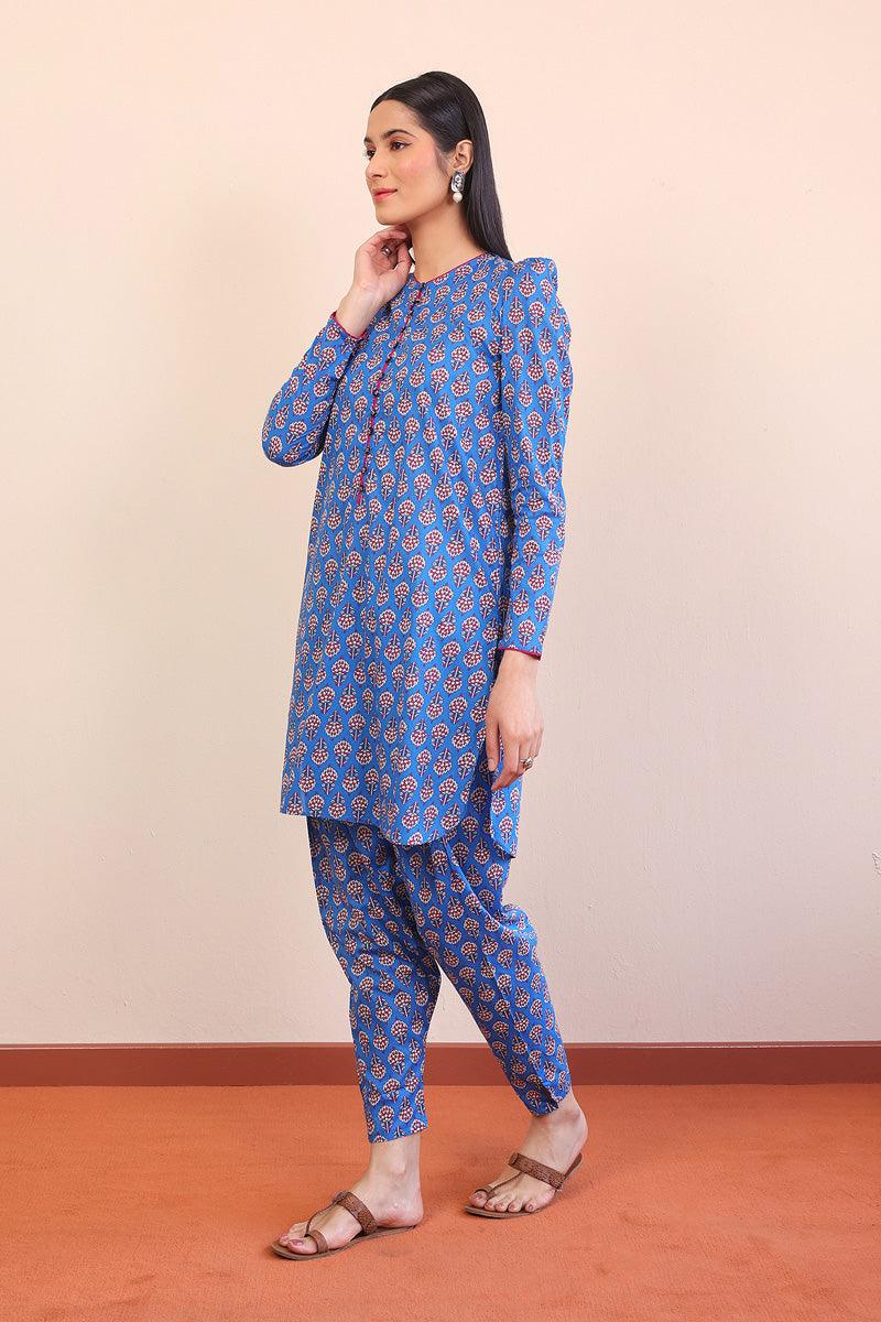 Generation - 2 Piece - Buti Matching Set - Blue - Lawn