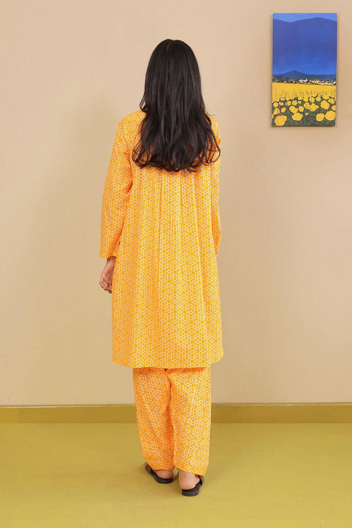 Generation - 2-Piece Geometric Set - Mango Yellow - Lawn