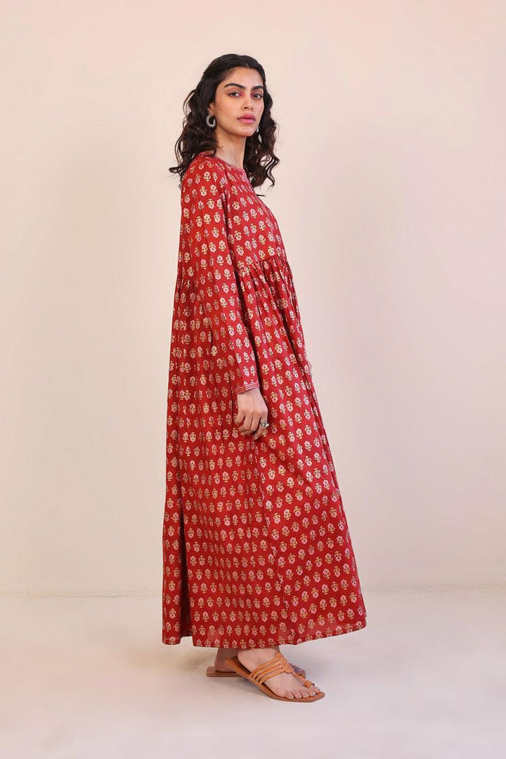 Generation - Sunehri Screen Printed - Maroon - 1 Piece