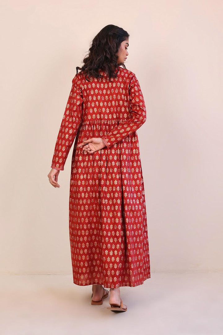 Generation - Sunehri Screen Printed - Maroon - 1 Piece