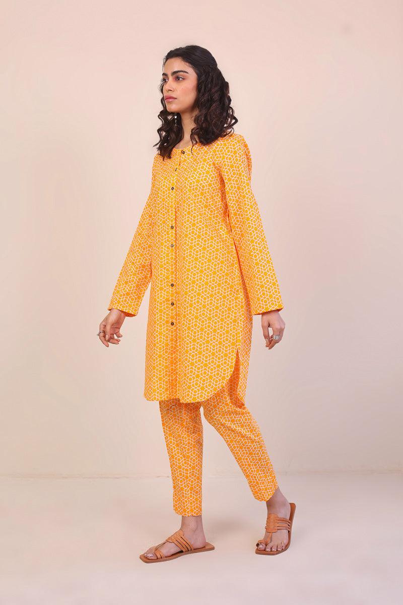 Generation - Geometric Set - Yellow - Lawn - 2 Piece