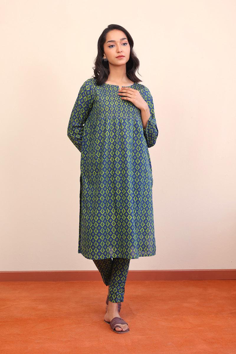 Generation - 2- Piece Ikat - Blue - Lawn