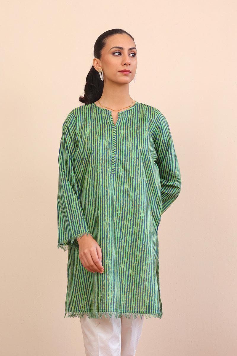 Generation - Kaantha Shirt - 1 Piece - Blue - Lawn