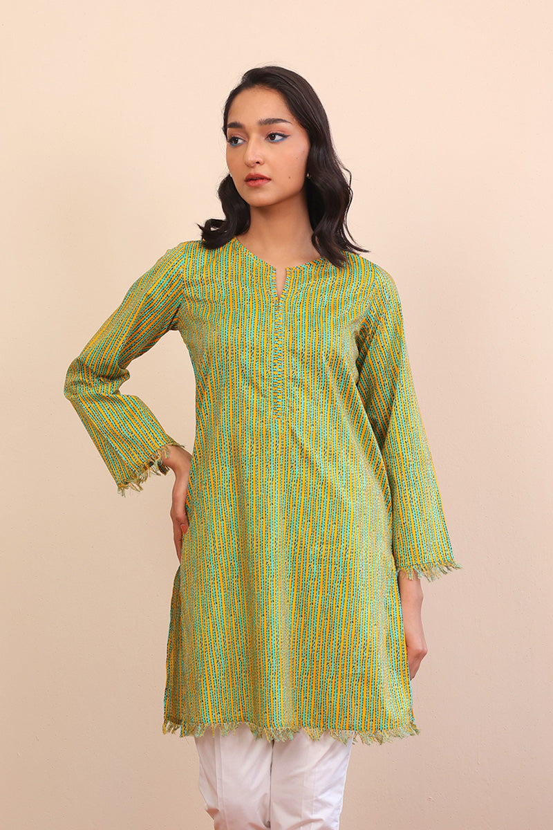 Generation - Kaantha Shirt - 1 Piece - Mustard - Lawn