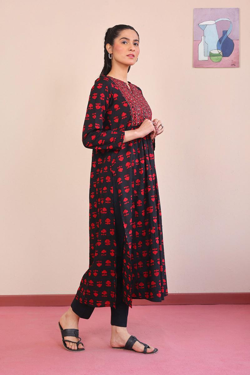 Generation - Mushrooms Shirt - Black - Lawn - 1 Piece