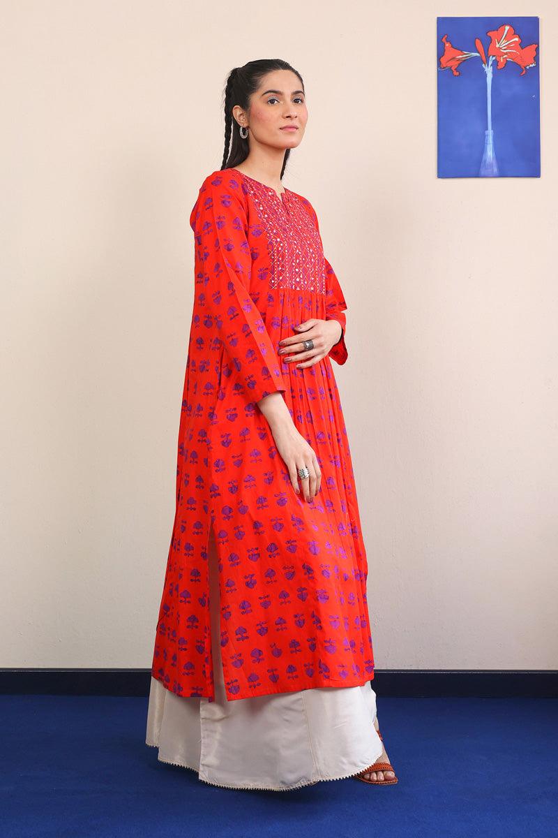 Generation - Mushrooms Shirt - Red - Lawn - 1 Piece