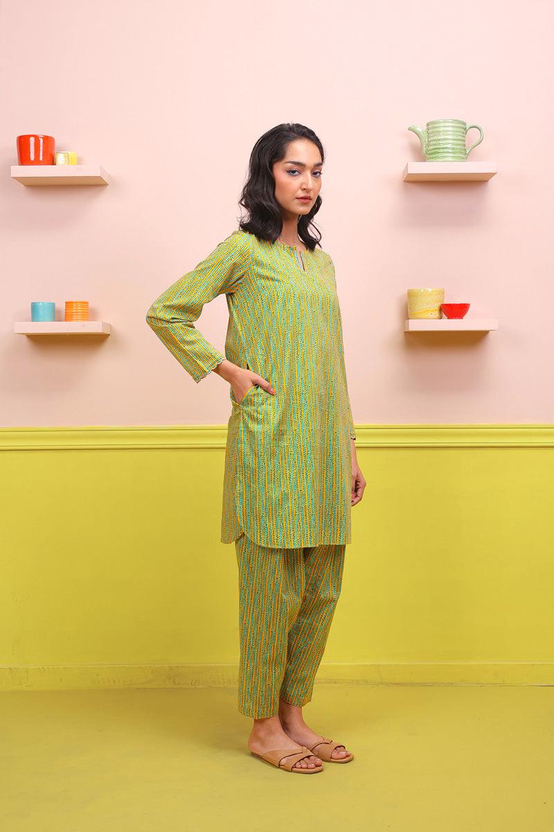 Generation - 2- Piece Kaantha - Mustard - Lawn