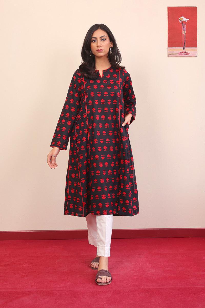 Generation - Mushrooms Panelled - Black - Lawn - 1 Piece