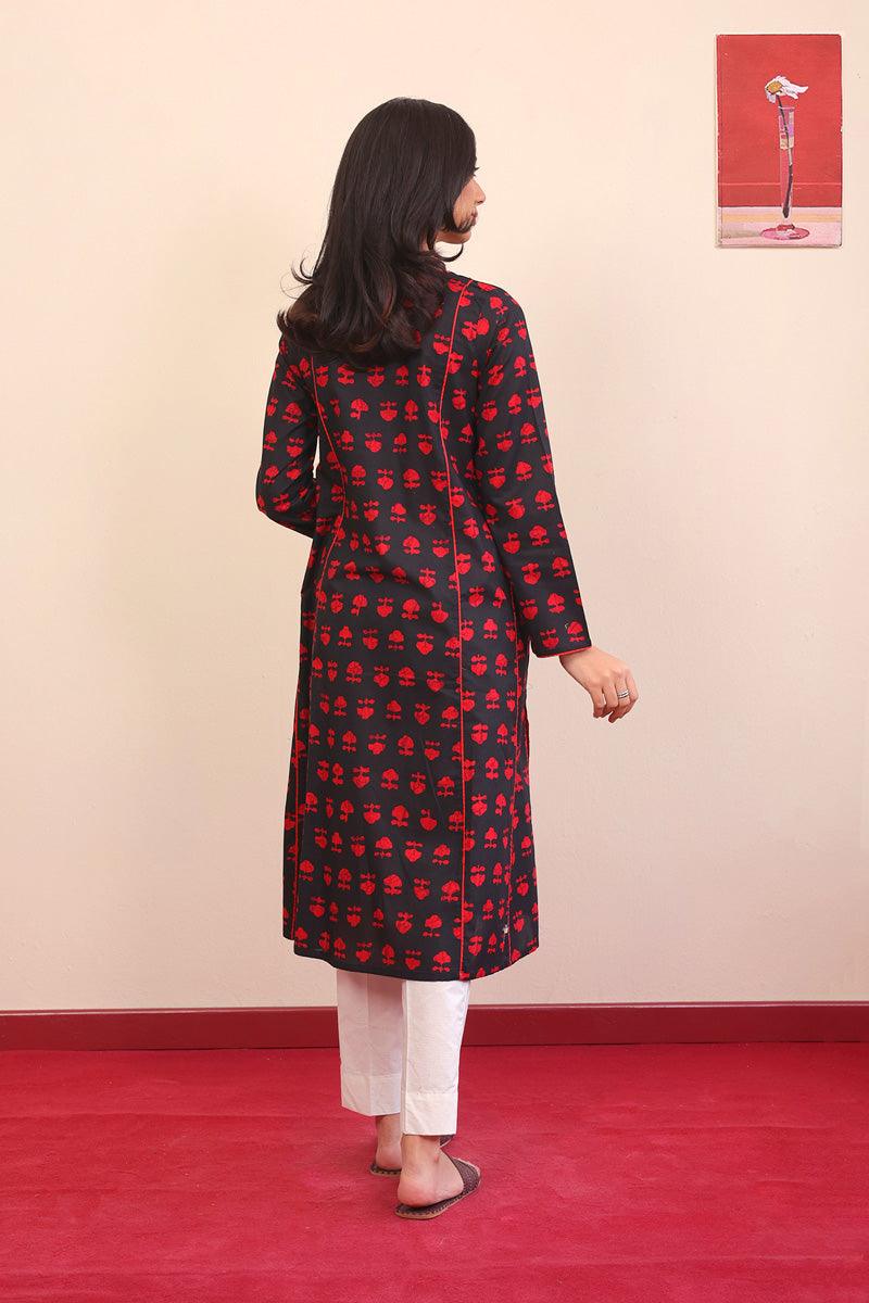 Generation - Mushrooms Panelled - Black - Lawn - 1 Piece