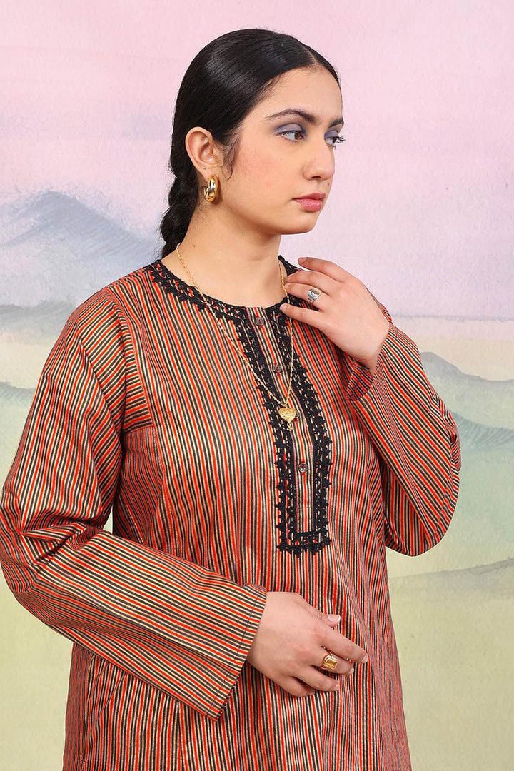 Generation - Sunehri Dori Embroidered Suit - Black - 2 Piece