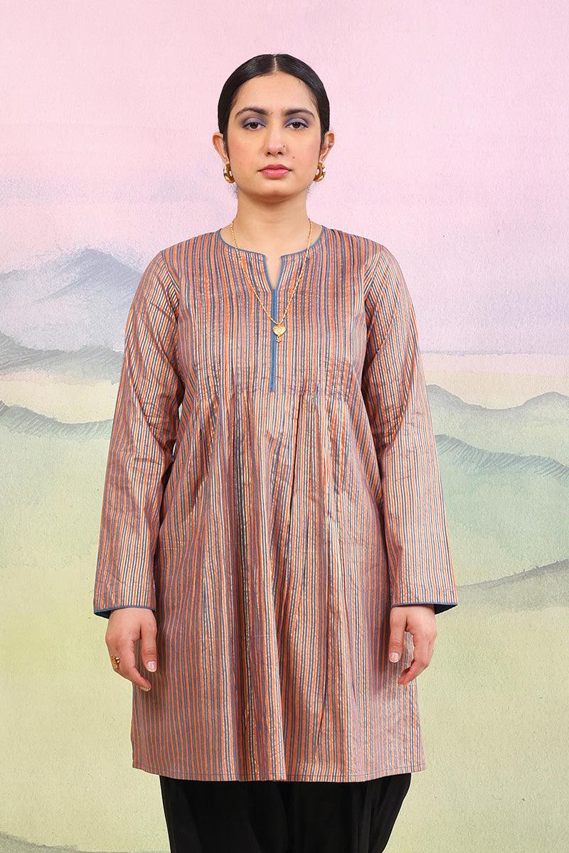 Generation - Sunehri Kurti - Grey - 1 Piece
