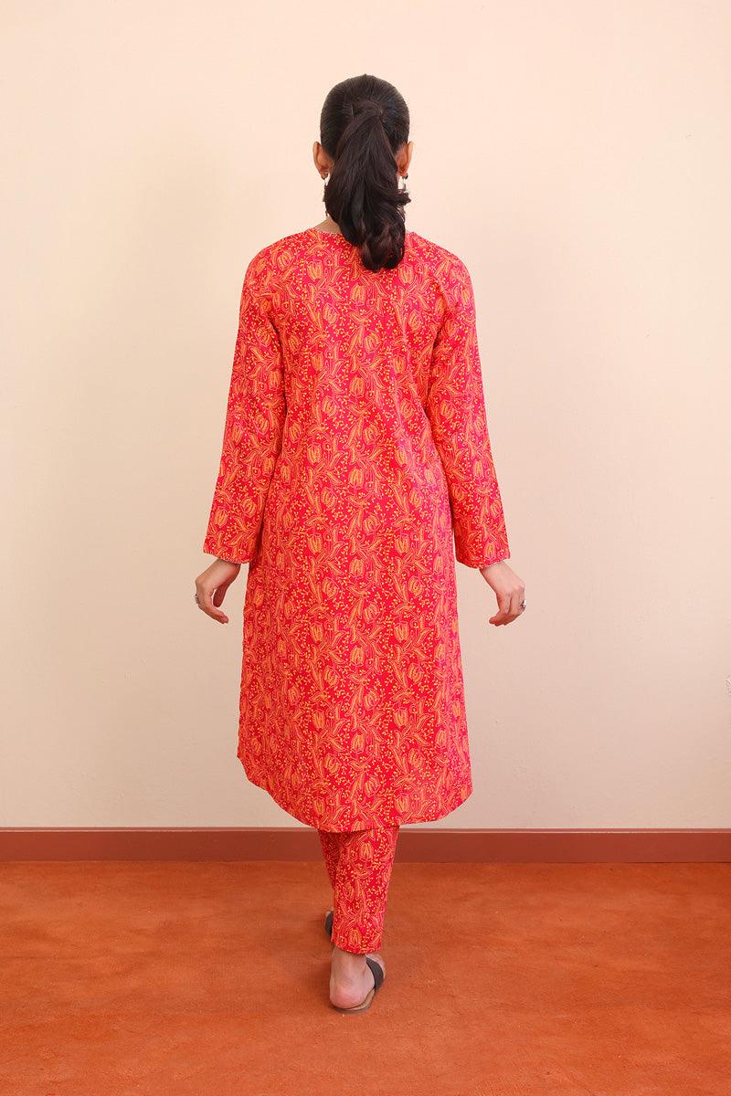 Generation - 2 Piece Tarkashi - Dark Pink  Lawn