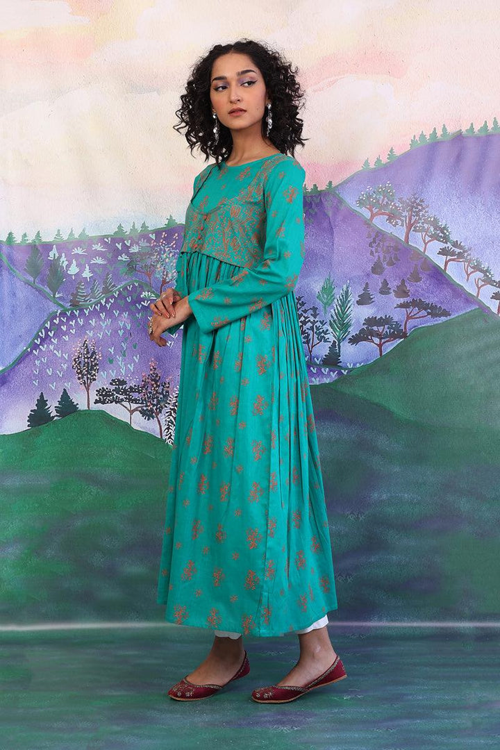 Generation - 1 Piece - Tarkashi Dress - Green - Lawn