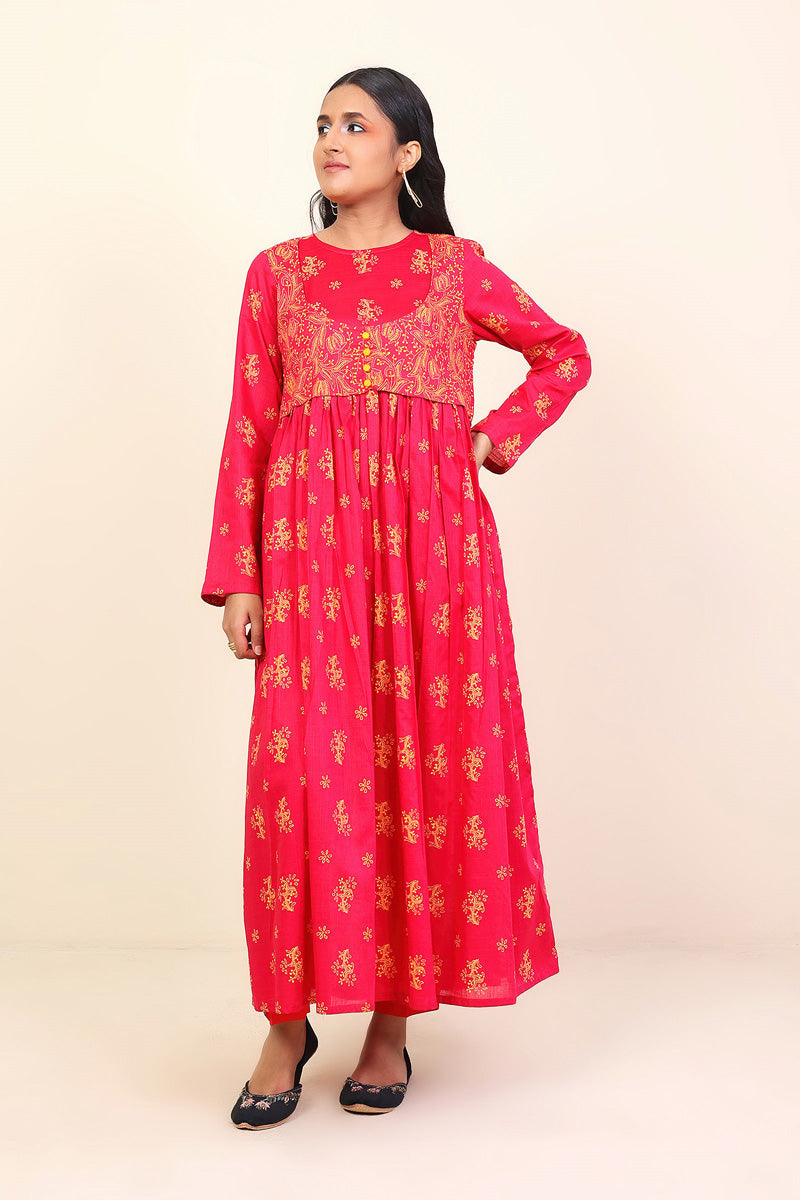 Generation - 1 Piece - Tarkashi Dress - Pink - Lawn