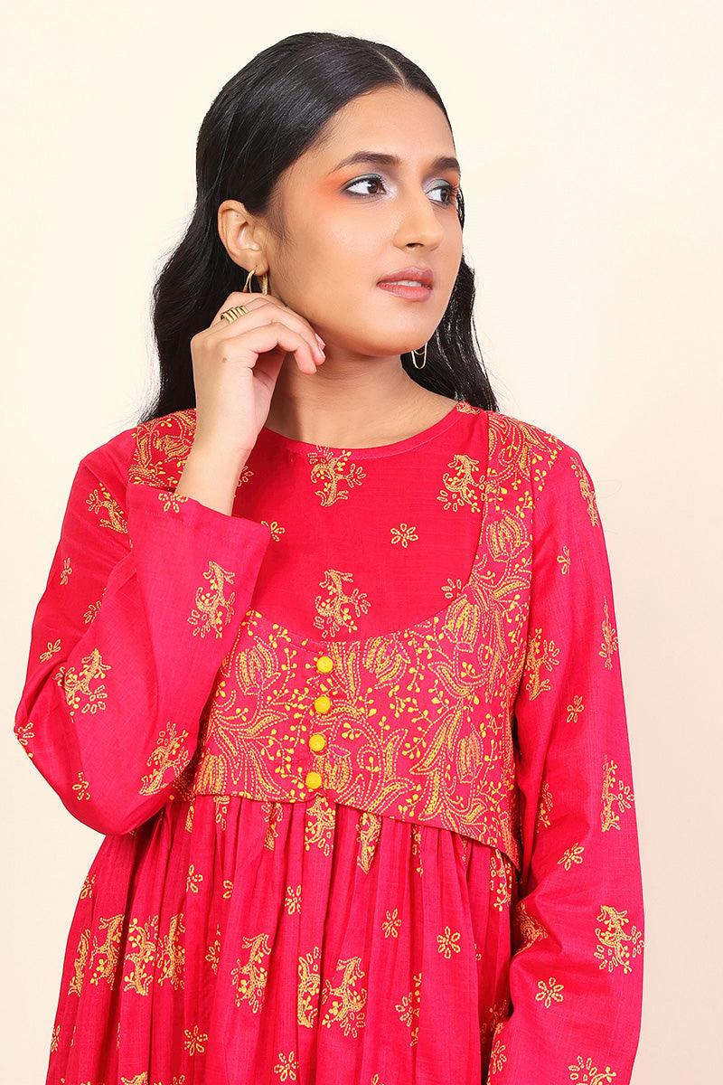 Generation - 1 Piece - Tarkashi Dress - Pink - Lawn