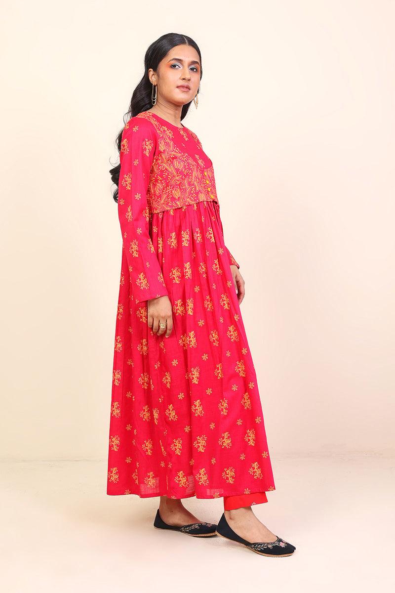Generation - 1 Piece - Tarkashi Dress - Pink - Lawn