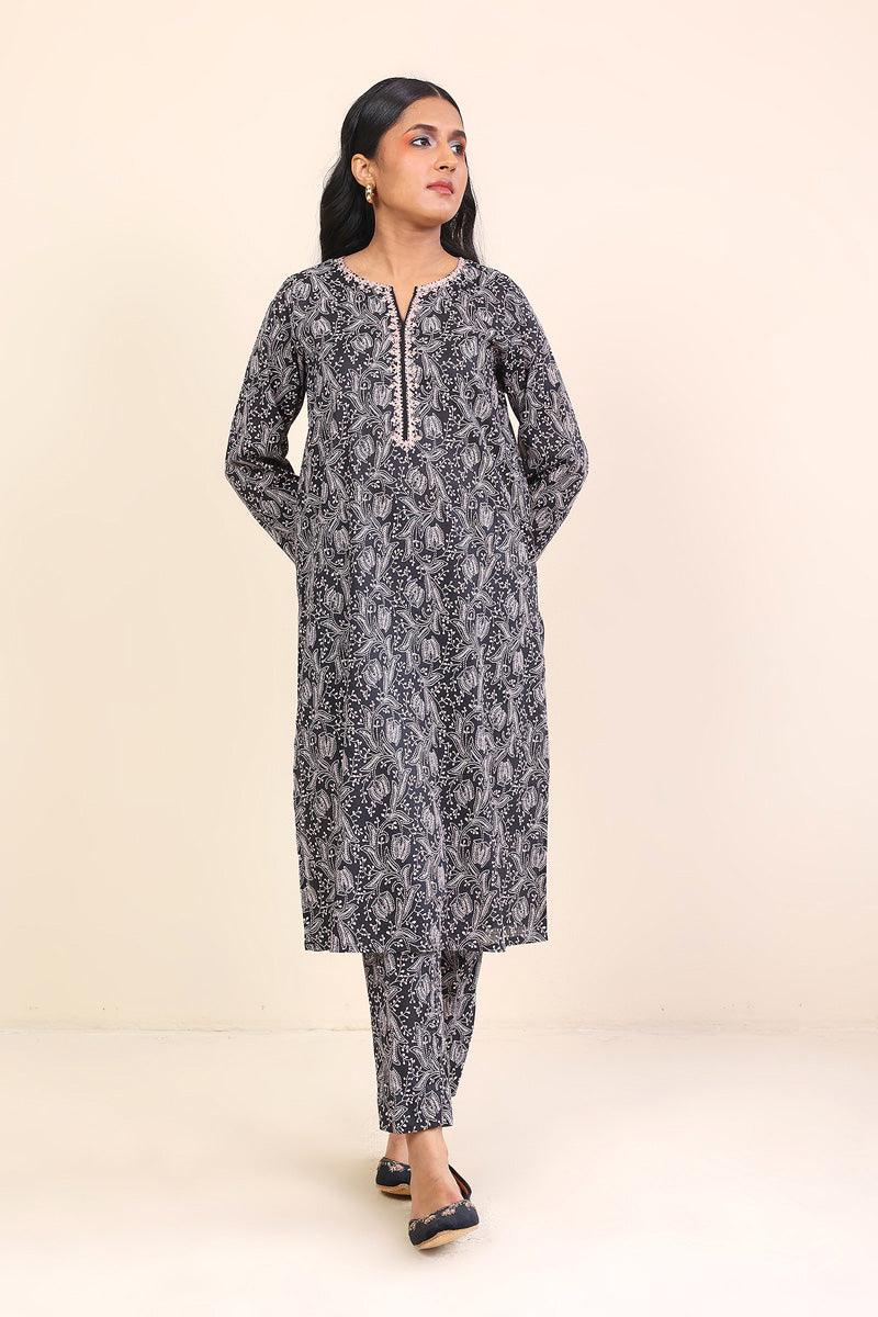 Generation - 2 Piece Tarkashi Set - Black  Lawn