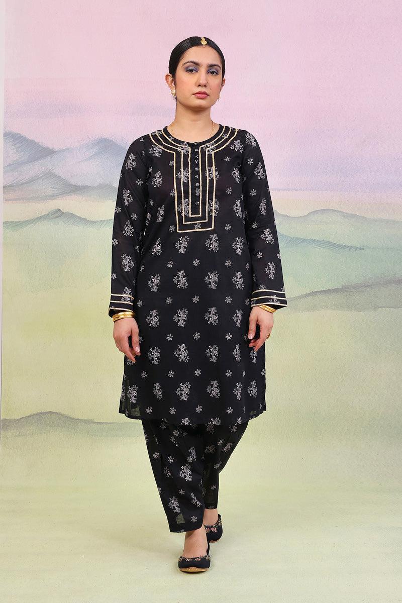 Generation - 2 Piece Tarkashi - Black  Lawn