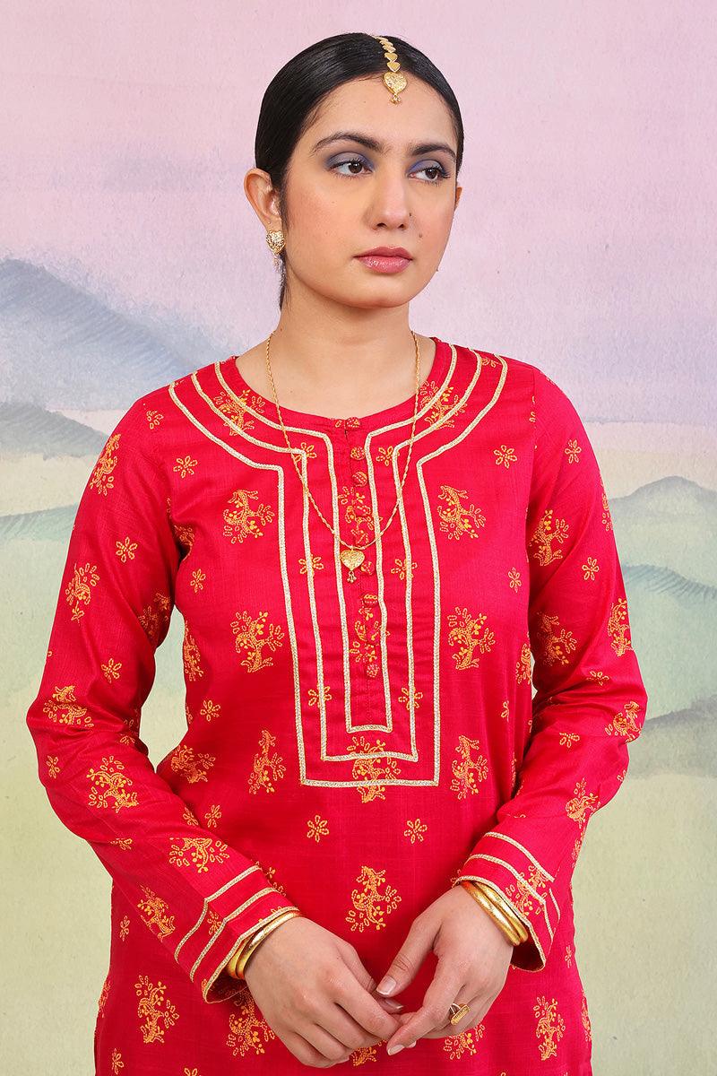 Generation - 2 Piece Tarkashi - Pink  Lawn