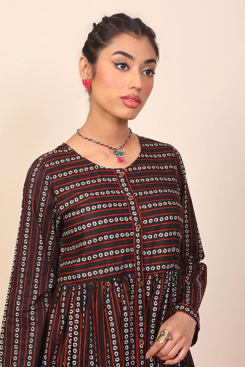 Generation - 1 Piece - Moravian Dress - Black - Lawn