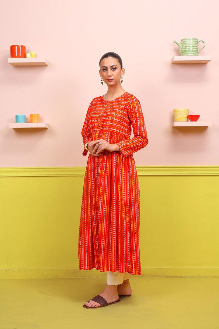 Generation - Moravian Dress - Red - Lawn - 1 Piece
