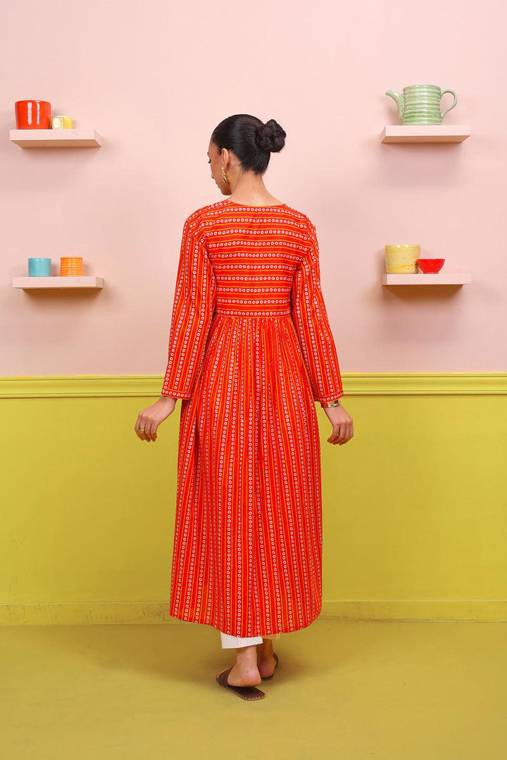 Generation - Moravian Dress - Red - Lawn - 1 Piece