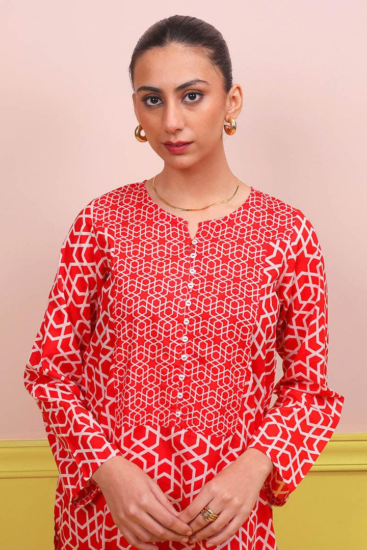 Generation - 2-Piece Geometric Set - Red - Lawn