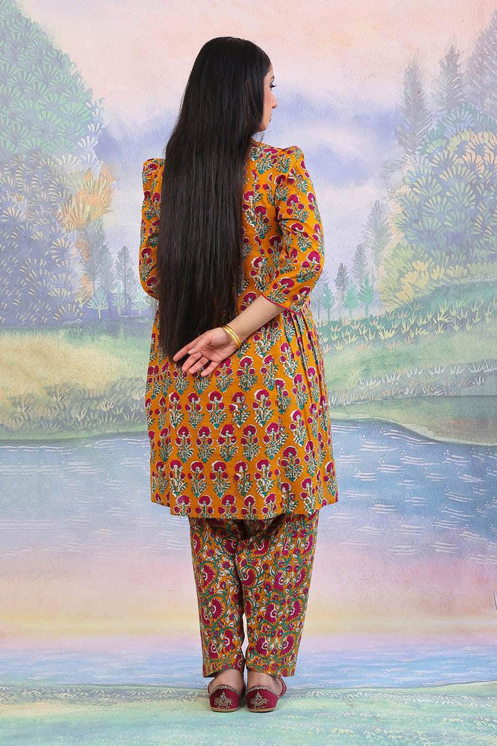Generation - 2 Piece - Pankhi Set - Mustard - Lawn