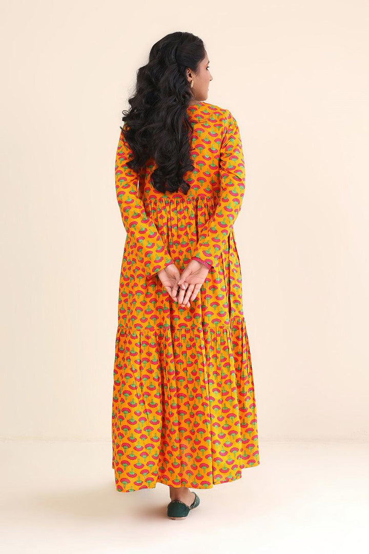 Generation - Kapaas Marigold Dress - 1 Piece - Mango Yellow - Lawn