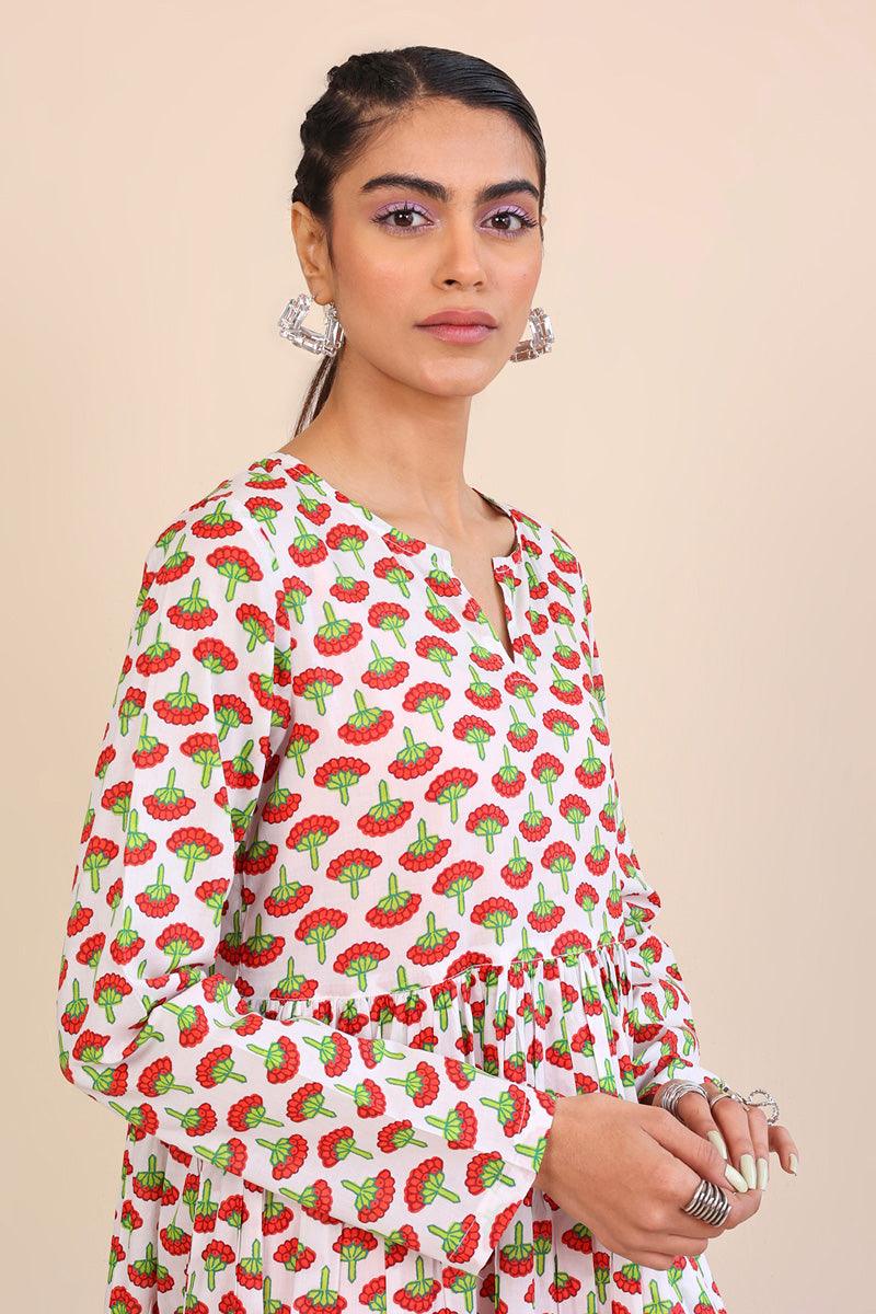 Generation - Kapaas Tiered Dress - 1 Piece - White - Lawn