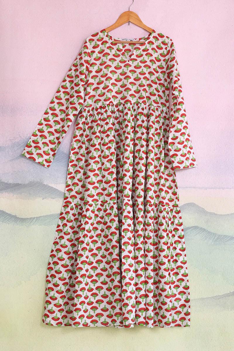 Generation - Kapaas Tiered Dress - 1 Piece - White - Lawn