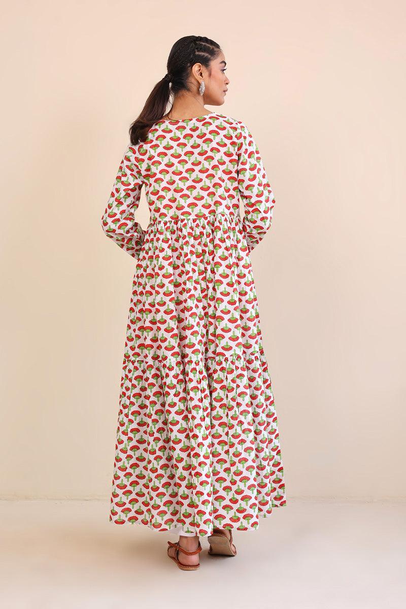 Generation - Kapaas Tiered Dress - 1 Piece - White - Lawn