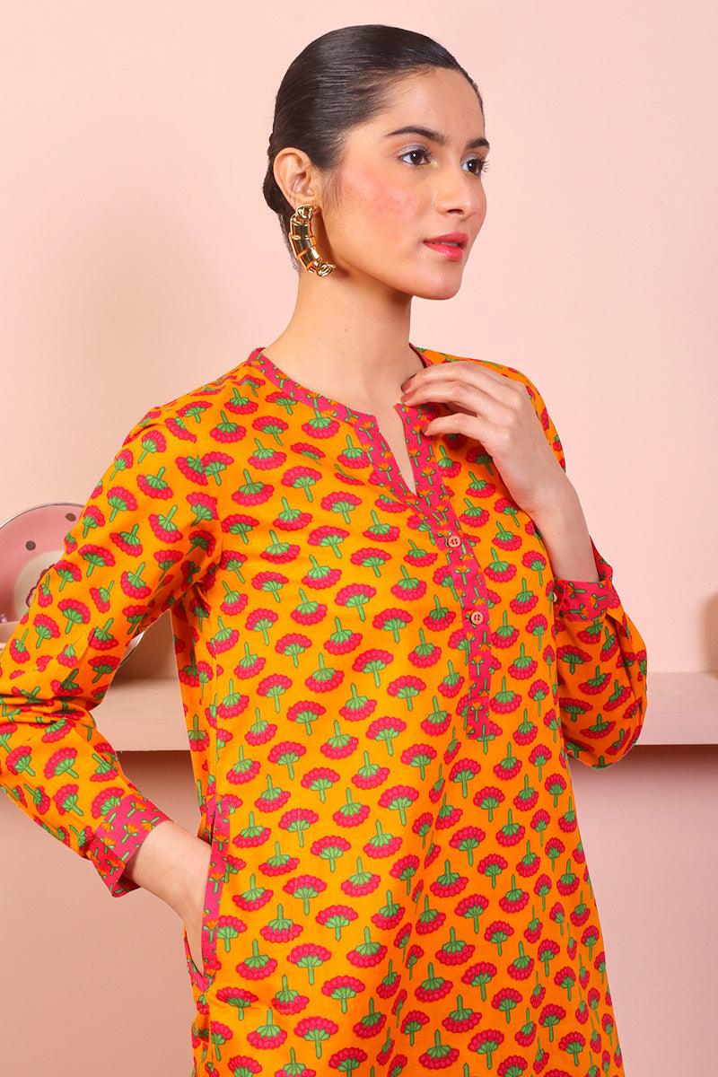 Generation - Kapaas Set - Mango Yellow - Lawn - 2 Piece